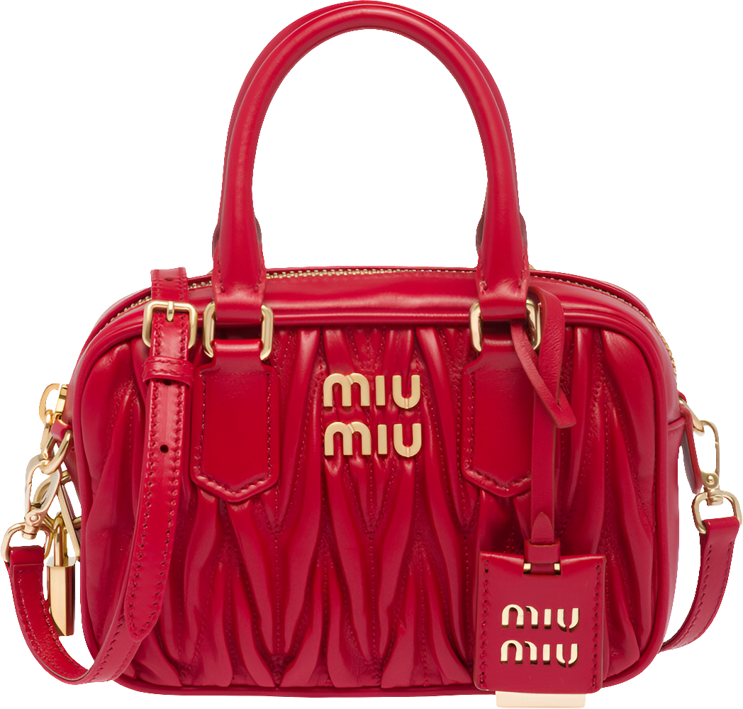 MIÛ MIÜ 
Sac à main Arcadie
Rouge