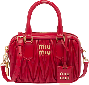 MIÛ MIÜ 
Sac à main Arcadie
Rouge