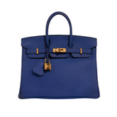 HRMS 
Birkin 25 Togo Bleu Électrique