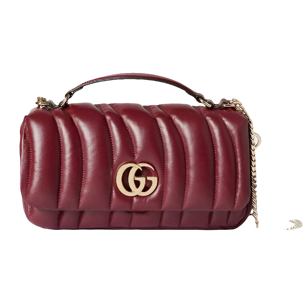 Gucci Petit sac à main GG Milano - Bordeaux
