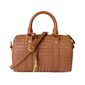 Sac à main vintage véritable tressé en forme d’oreiller pour femmes