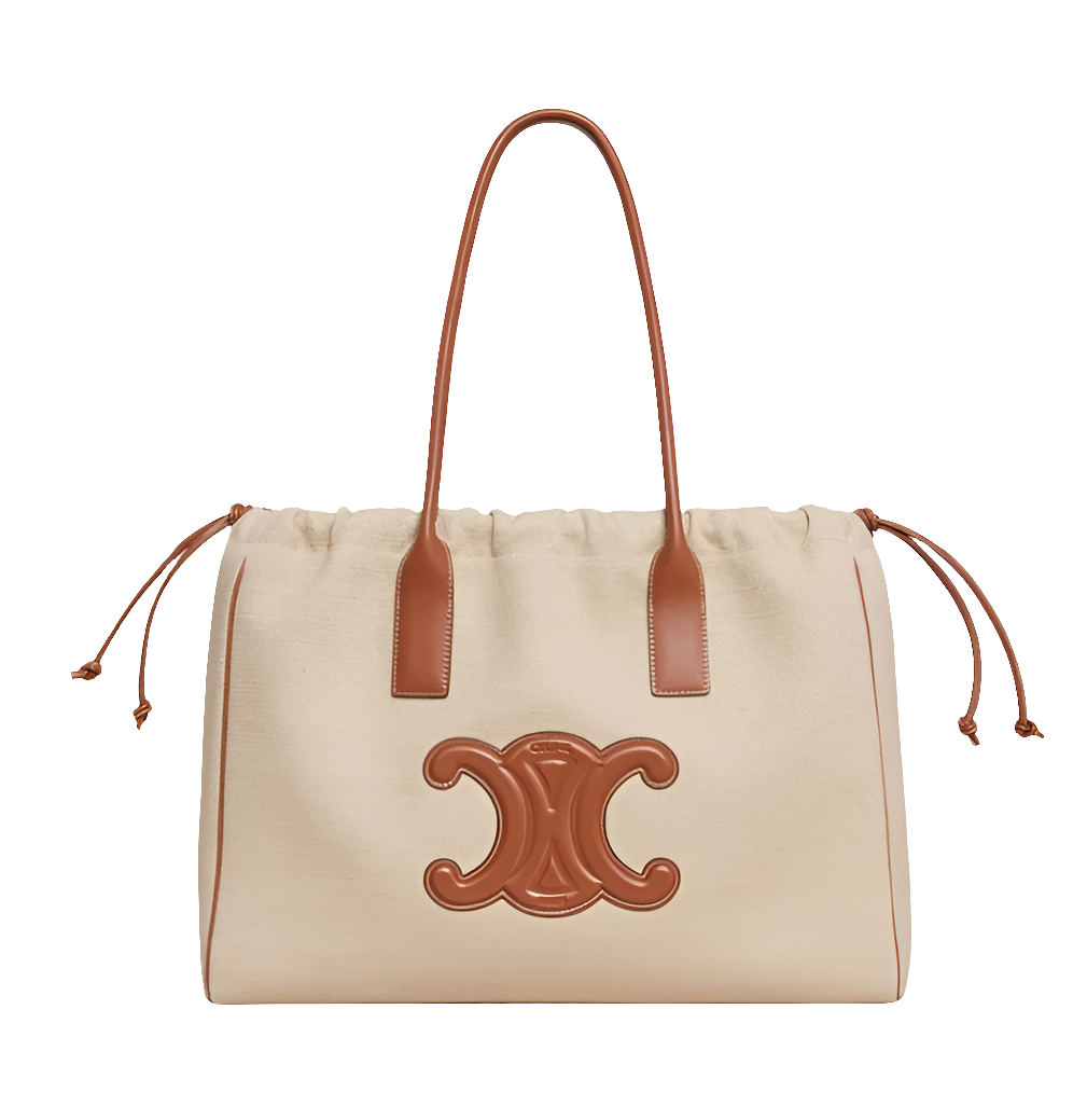 Cêlinë 2024Canvas Tote Bag for Women, Color Matching Commuter Shoulder Bag