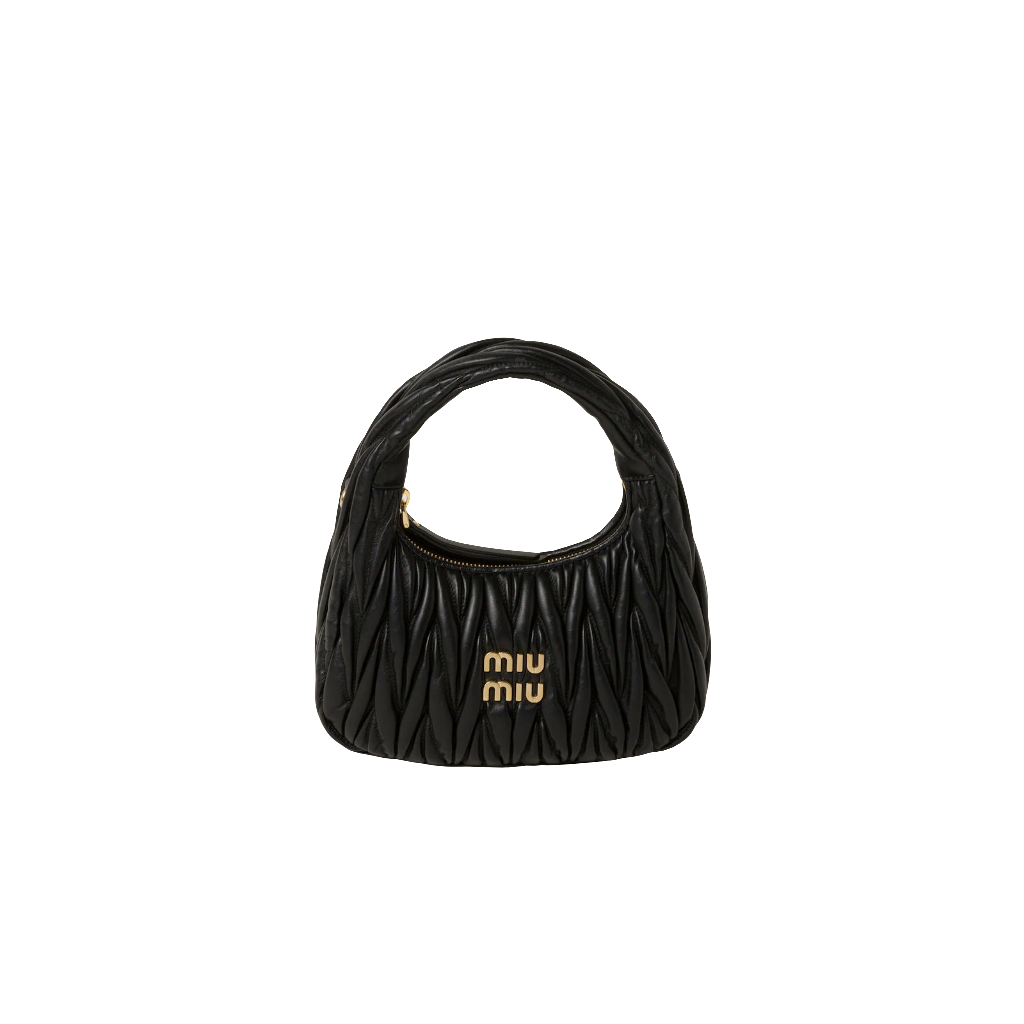MIÛ MIÜ Sac hobo Wander nappa matelassé