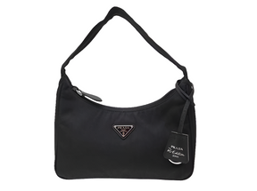 PR@DA SAC A MAIN MINI RE-EDITION 2000 1NE515 NYLON NOIR HAND BAG PURSE