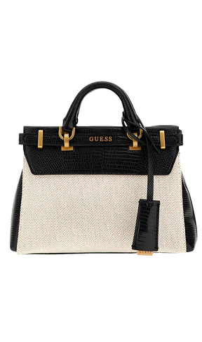 Gûess SESTRI EFFET NOIX DE COCO - Sac à main - Multicolore noir