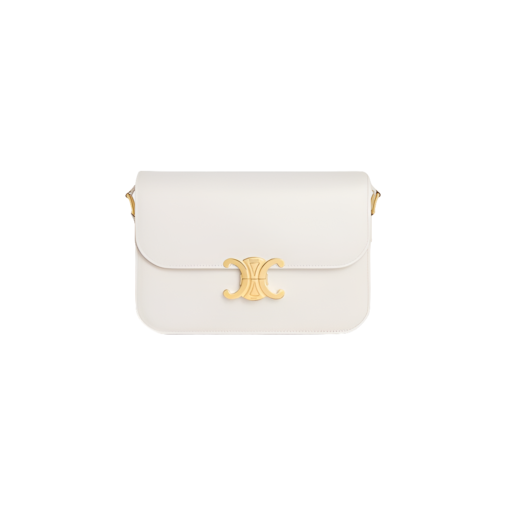 Cêlinë CLASSIQUE TRIOMPHE BAG IN shiny calfskin