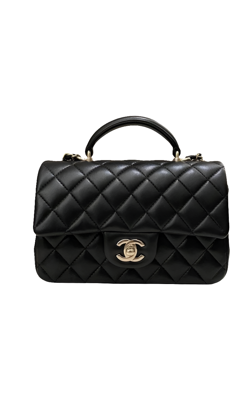 Ch@nel
Timeless Classique Top Handle  Sac à main, Noir