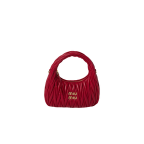 MIÛ MIÜ Sac hobo Wander  nappa matelassé