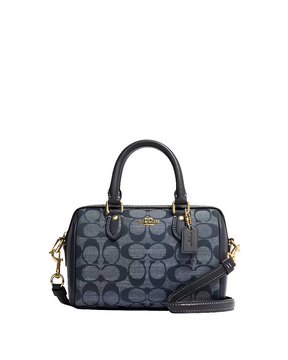 Co@ch Mini Rowan Crossbody In Signature Chambray