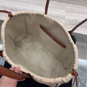 Cêlinë 2024Canvas Tote Bag for Women, Color Matching Commuter Shoulder Bag