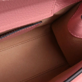 GG Sac à bandoulière Diana Bamboo mini GG lisse rose