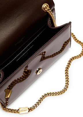 S@int L@urent Petit sac à bandoulière Kate de  « Chocolat épicé »