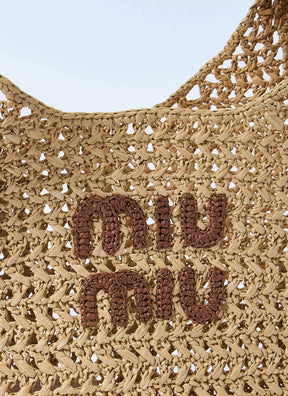 Miû Miû 
Logo Motif Crochet Shoulder Bag