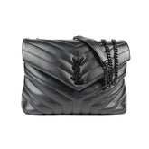 SAINT LAURENT Loulou de taille moyenne en cuir matelassé