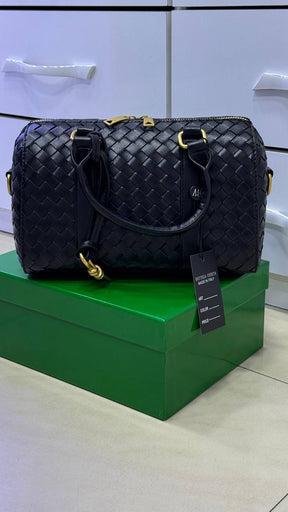 Sac à bandoulière réglable Noir - Grande capacité, finitions dorées
