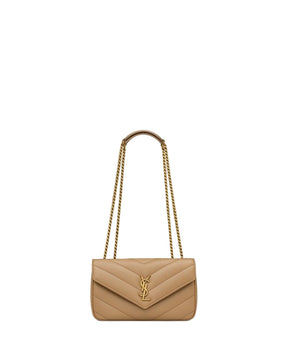 YSL LOULOU SMALL MATELASSÉ
NATURAL TAN
