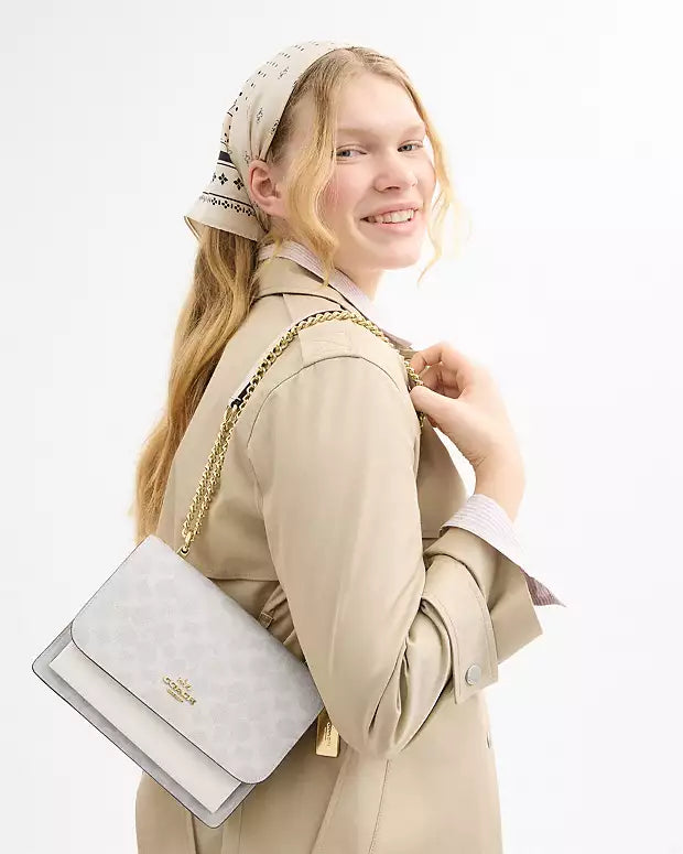Co@ch Sac bandoulière dôme zippé en toile exclusive