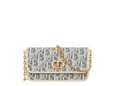 Petite pochette Miss Caro Dior avec chaîne en toile Dior