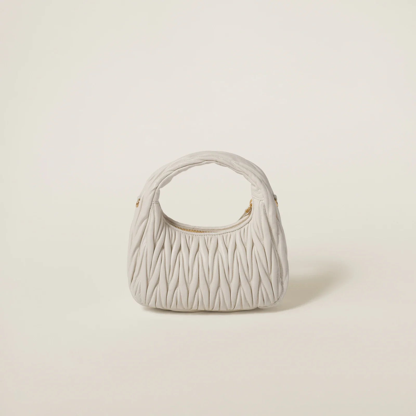 MIÛ MIÜ Sac hobo Wander nappa matelassé