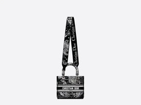 Dior Medium Lady D-Lite Bag Black Toile De Jouy Zodiac Embroidery