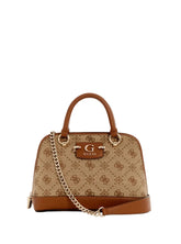 Gûess Sac à main bombé Neda marron avec logo