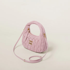 MIÛ MIÜ Sac hobo Wander nappa matelassé
