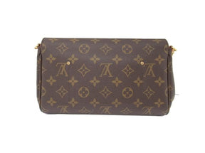 LV Favorite MM Shoulder Bag Brown