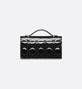 Mini sac My Diôr Cannage verni noir