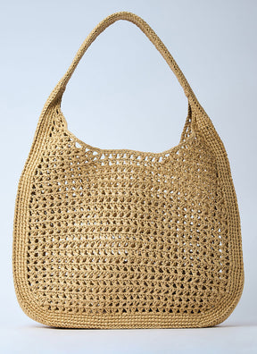 Miû Miû 
Logo Motif Crochet Shoulder Bag