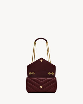 YSL LOULOU SMALL MATELASSÉ
ROUGE CABERNET