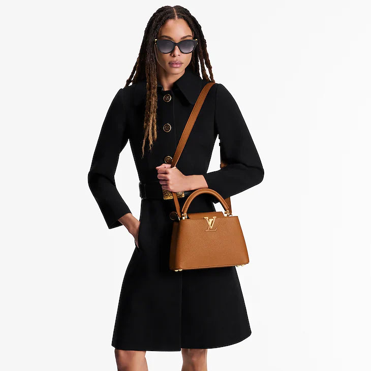 LV Sac Capucines Mini en cuir