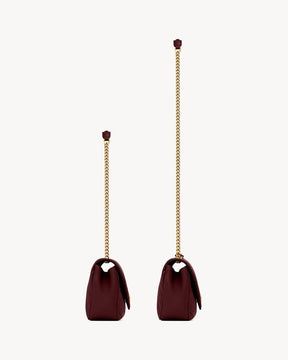 YSL LOULOU SMALL MATELASSÉ
ROUGE CABERNET
