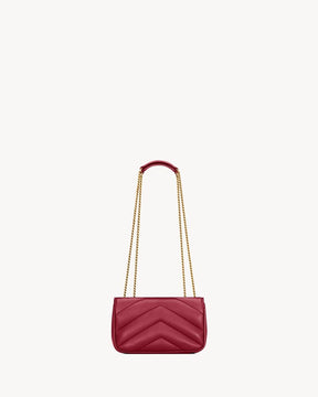 YSL LOULOU MINI d’agneau DEEPLY RED