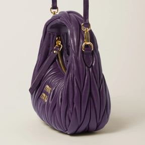 MIÛ MIÜ Sac hobo Wander nappa matelassé