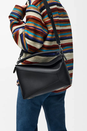 Sac Loewe Puzzle Edge moyen en cuir de veau classique