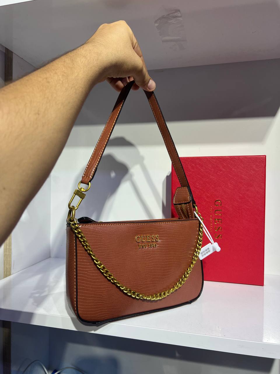 Sac bandoulière Katey, marron
