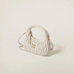 MIÛ MIÜ Sac hobo Wander nappa matelassé