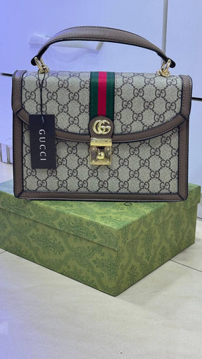 GG Sac à main Ophidia avec bande Web petite taille