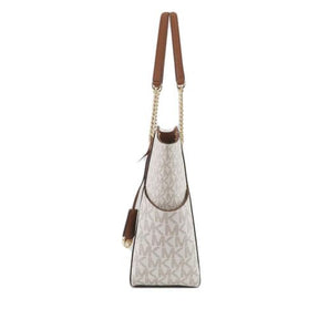 Mich@el Kors Jet Set Grand sac à bandoulière avec logo signature, vanille, Fourre-tout