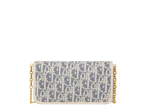 Petite pochette Miss Caro Dior avec chaîne en toile Dior