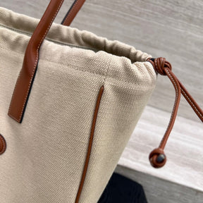 Cêlinë 2024Canvas Tote Bag for Women, Color Matching Commuter Shoulder Bag