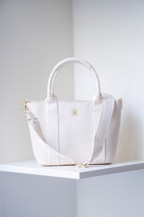 Tômmÿ Hilfiger Sac fourre-tout à bandoulière avec bande logo - Blanc