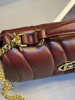 Gucci Petit sac à main GG Milano - Bordeaux