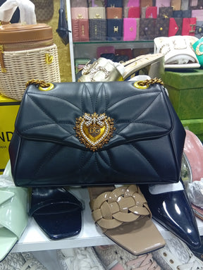 DG Black Quilted Nappa