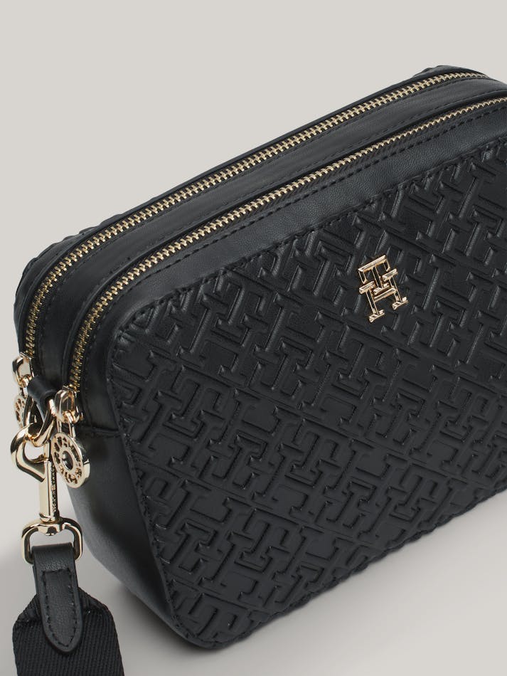 Sac bandoulière à monogramme TH embossé