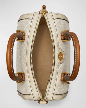 Tory Burch Sac à main, modèle T Monogram Petite Barrel à poignée supérieure
