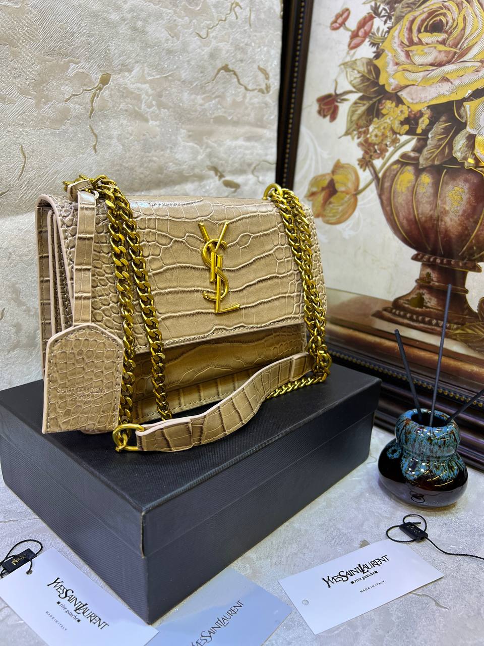 YSL Sac à main, Beige