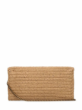 S@INT LAURENT - Kate 99 Raffia Bag W/ Tassel