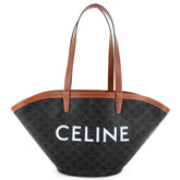 Sac Cabas Triomphe CLN Toile enduite Marron et noire