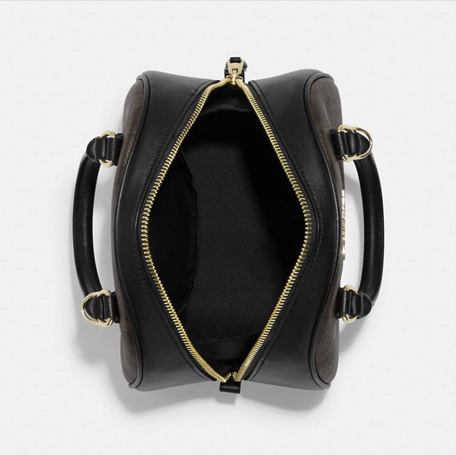 Sac à main Sydney en marron et noir Signature
